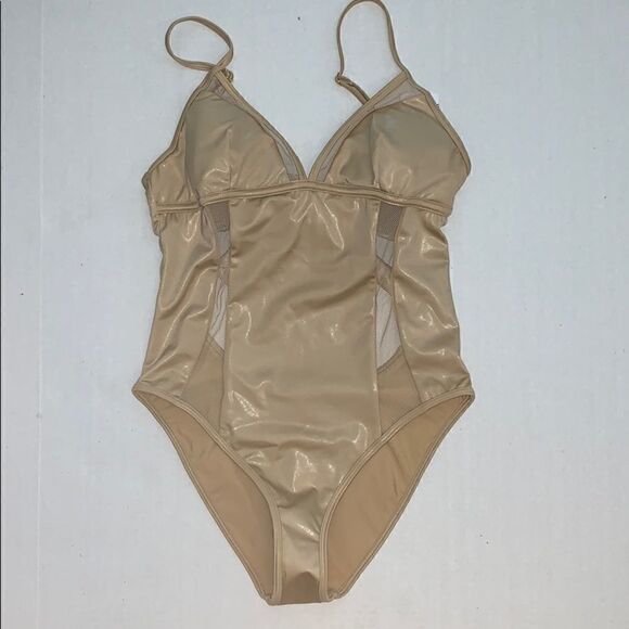 NWT A. Che Reese Maillot swimsuit nude mesh XS - Picture 3 of 8